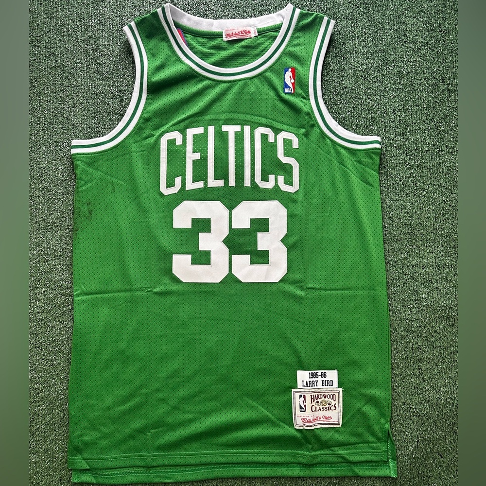 Boston Celtics Larry Bird jersey throwback green